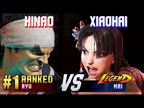SF6 ▰ HINAO (#1 Ranked Ryu) vs XIAOHAI (Mai) ▰ High Level Gameplay