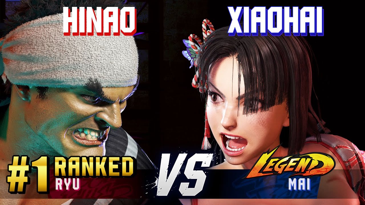 SF6 ▰ HINAO (#1 Ranked Ryu) vs XIAOHAI (Mai) ▰ High Level Gameplay