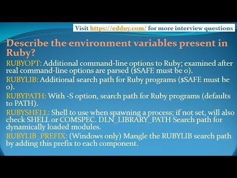 Ruby Interview Questions and Answers for freshers and experienced– Part 1