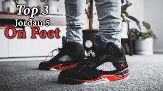 Here's What The Supreme x Air Jordan 5 “Black” Looks Like On-Feet