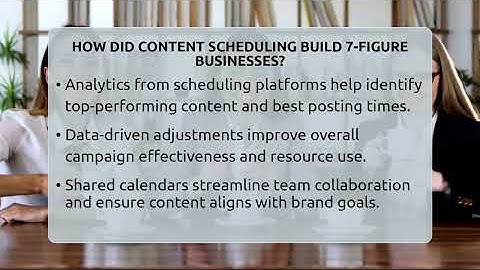 How Did Content Scheduling Build 7-figure Businesses? - Everyday-Networking
