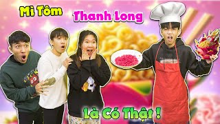 Lần Đầu Tiên Mì Tôm Thanh Long Có Ngoài Đời Thực | Anh Tóc Xoăn