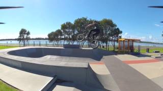 Swansea skate park BMX quad rotor gopro