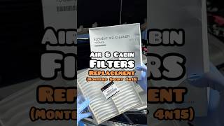 Air & Cabin Filter Replacement - Montero Sport Gen 3 (4n15)