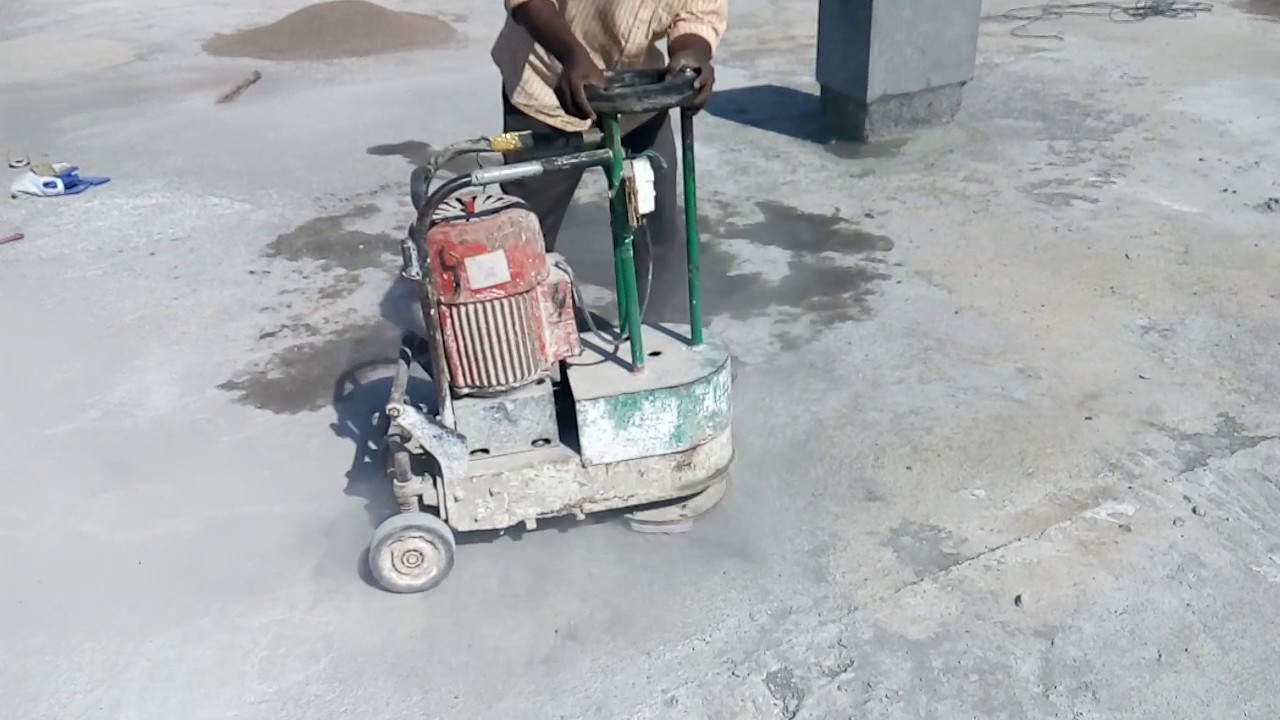 Terrace cleaning for Waterproofing treatment YouTube