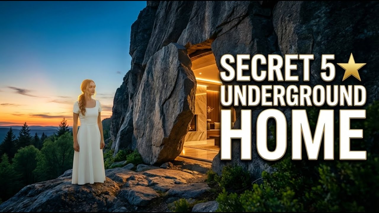 I Built a Secret 5-Star Underground Apartment Inside a Mountain… No One Will Ever Find It