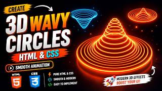 Celebrity Create 3D Wavy Circles Animation using HTML & CSS ✨ Net Worth