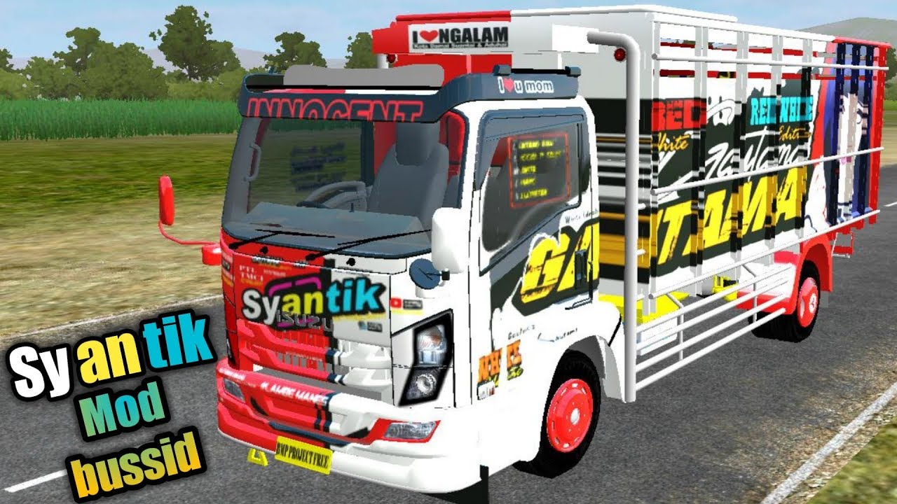 SHARE MOD BUSSID || TRUK OLENG SYANTIK - YouTube