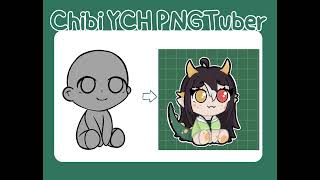 YCH Chibi PNGTuber Model Commission Example // splatonoodles