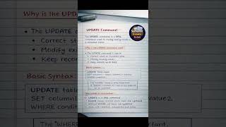 UPDATE Command in SQL | DML Command | DBMS | #sql #dbms #mysql #byamit #command #update #database