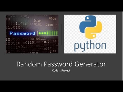 Random Password Generator Using Python(Part1
