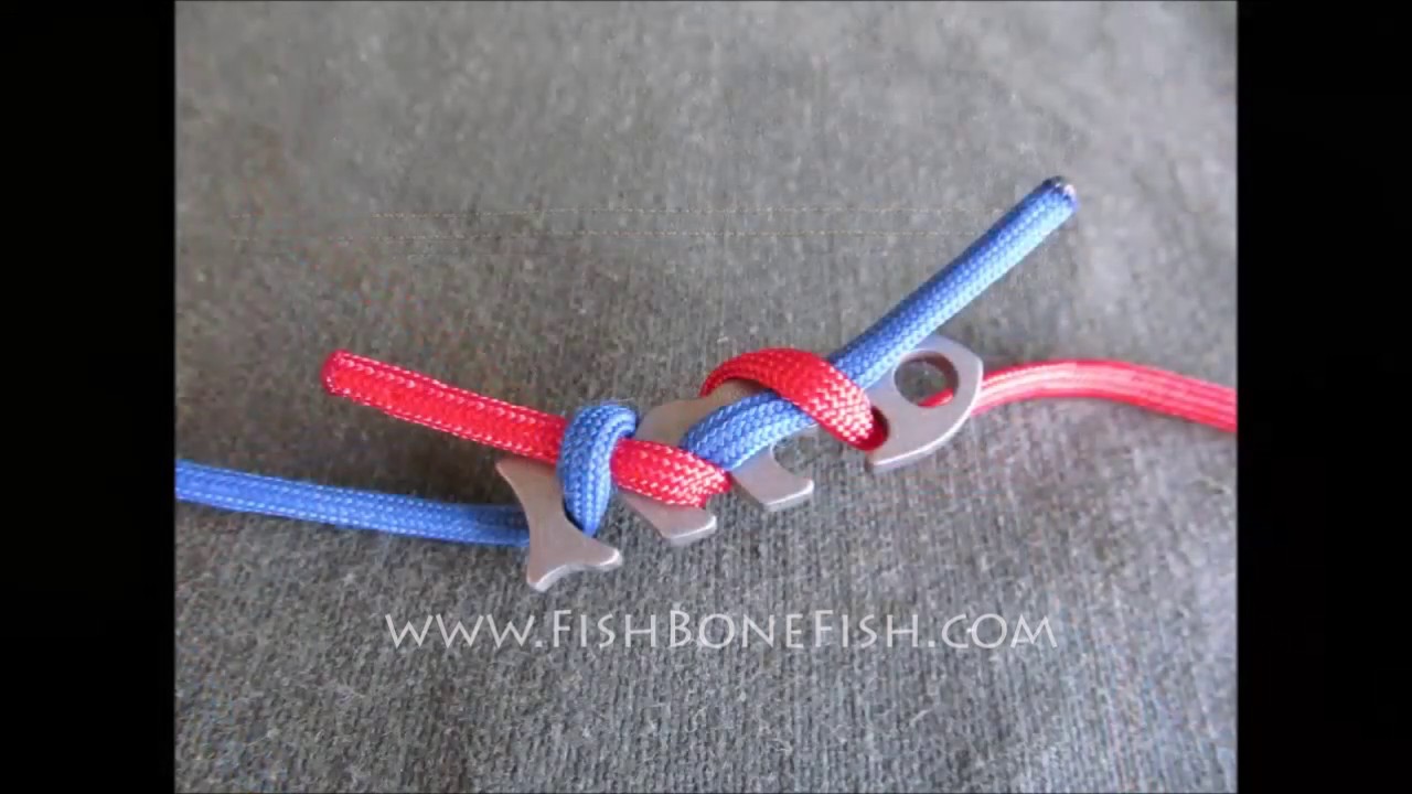 Fishbone Rope How to Splice two cords with a Fish Bone Knotless Rope Tie - YouTube