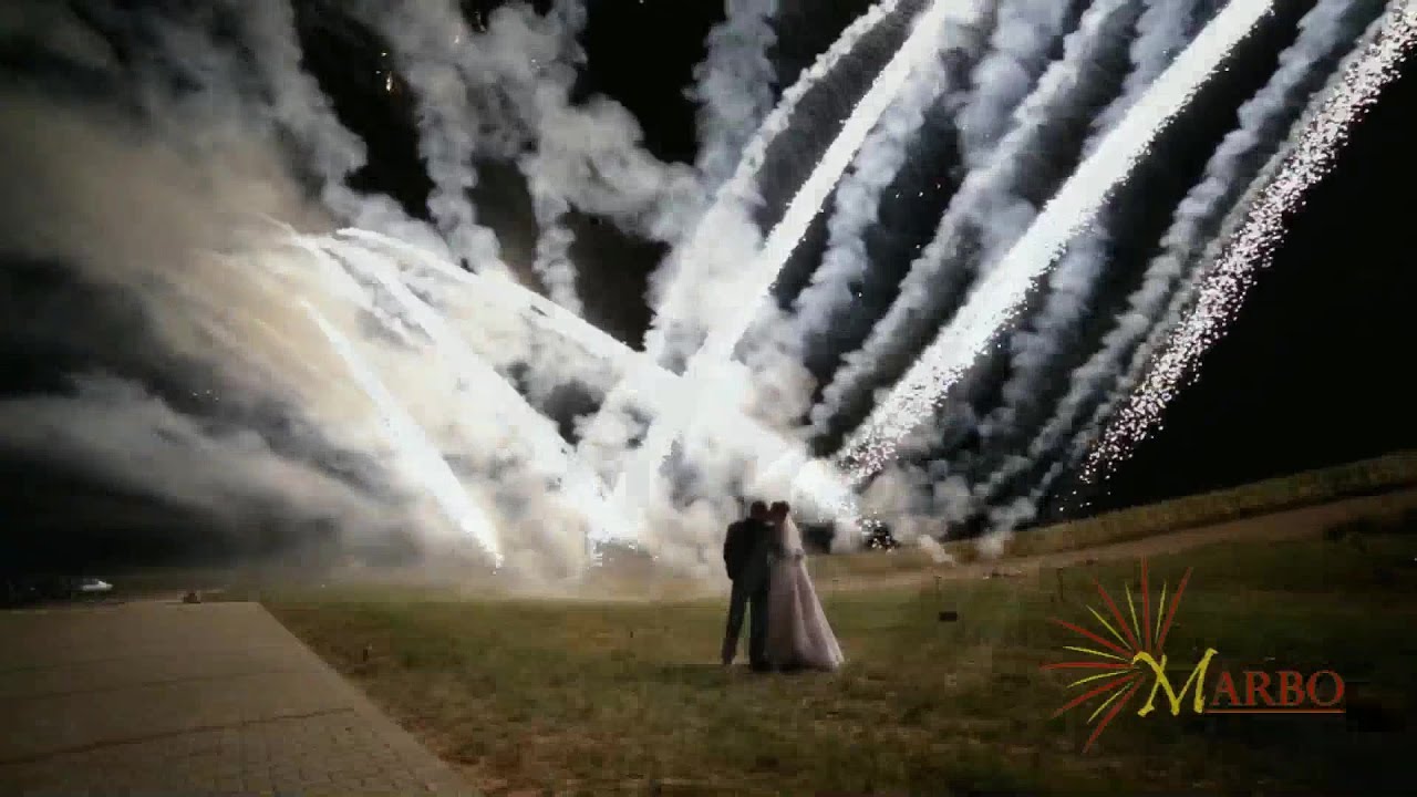 Fajerwerki -- pokaz sztucznych ogni na weselu w wykonaniu MARBO -- Fajerwerki do utworu Hallelujah