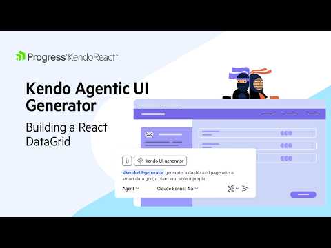 Build A React DataGrid with Kendo Agentic UI Generator (Demo)
