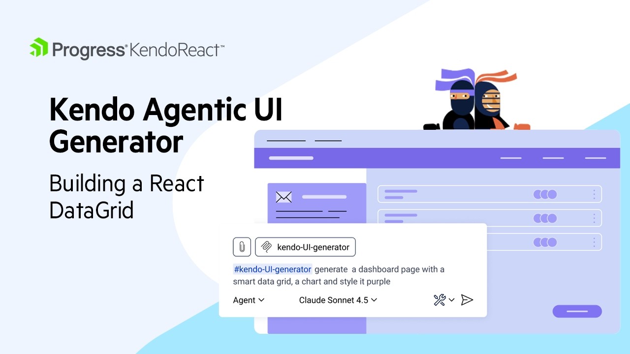 Build A React DataGrid with Kendo Agentic UI Generator (Demo) - YouTube