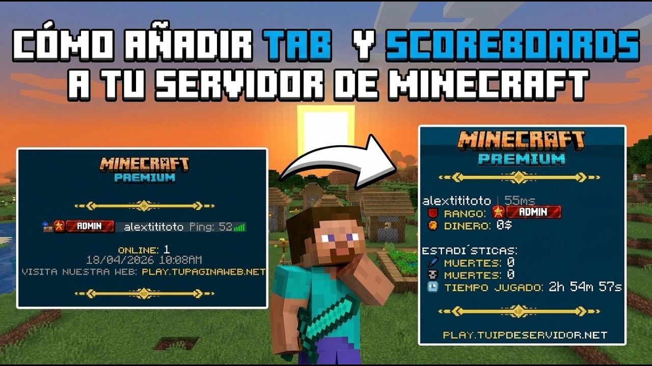 Añade TAB y SCOREABOARD a tu Server de Minecraft - CONSIGUE PLUGIN ...