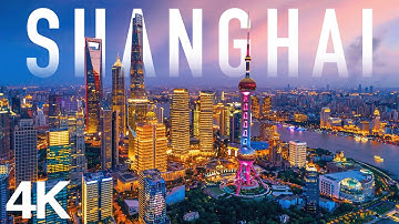 Shanghai 4K drone view - Aerial View Over Shanghai | Relaxation film with cinematic music