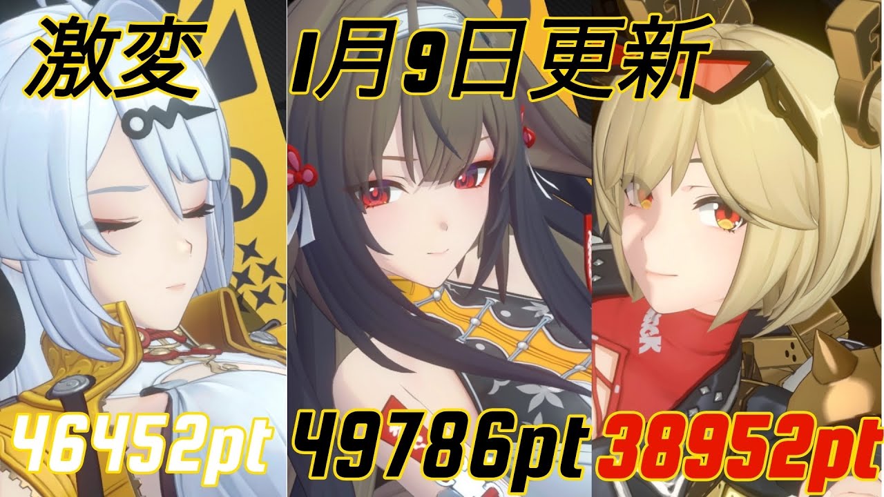 ［ゼンゼロ］［ZZZ］限定S無凸 第39回 激変ノード5 総計135190pt 葉瞬光&バーニス&イーシェン(1月9日更新)