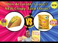 NEW Lays ® Crispy Taco Chips (2021) vs Taco Bell Crunchy Taco 🌮