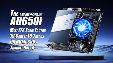 This All New Mini ITX Board Has An Integrated 10 Core CPU! AD650i Hands On