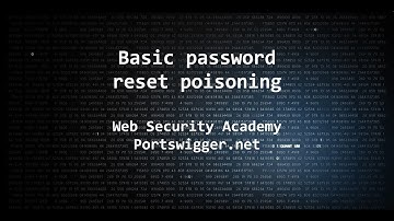 portswigger.net - Lab: Basic password reset poisoning