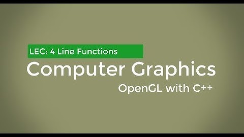 Line Functions in OpenGL with C++  Lec 4 in Urdu/Hindi