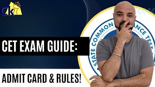 CET Dos and Dont's | 18 Admit Card Instructions | Before During After Exam
