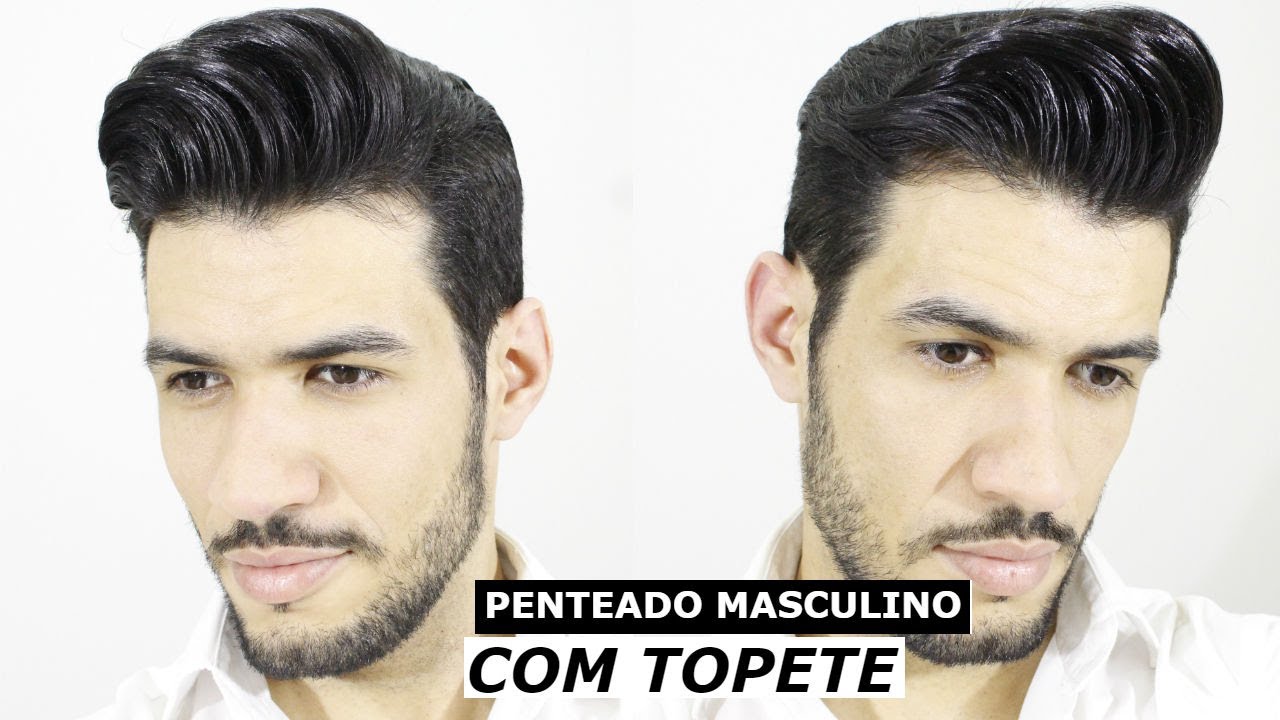 penteados com topete masculino