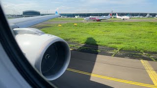 TURN &amp; BURN! Garuda Indonesia A330-900neo &quot;Ayo Pakai Masker&quot; takeoff from Jakarta (CGK)