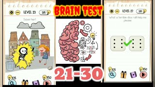 Brain Test Level 21 22 23 24 25 26 27 28 29 30 Solution Hit Game