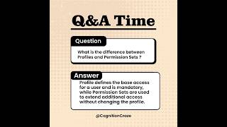 Q 2 : Salesforce Interview Q&amp;A | Profile vs Permission Set
