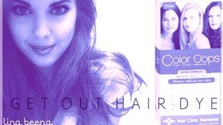 How to Get Hair Dye Out Without Bleach! (Color Oops Review!)