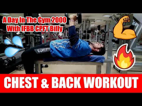 MONSTER Chest Workout With IFBB CPFT Billy ?? *Another Year In Gym 2000 - Herceg Novi, Montenegro ??