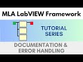 MLA Tutorial - Documentation and Error Handling