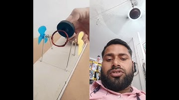 Fan Rotation coil by megantic field || Experiment witj magnet ||