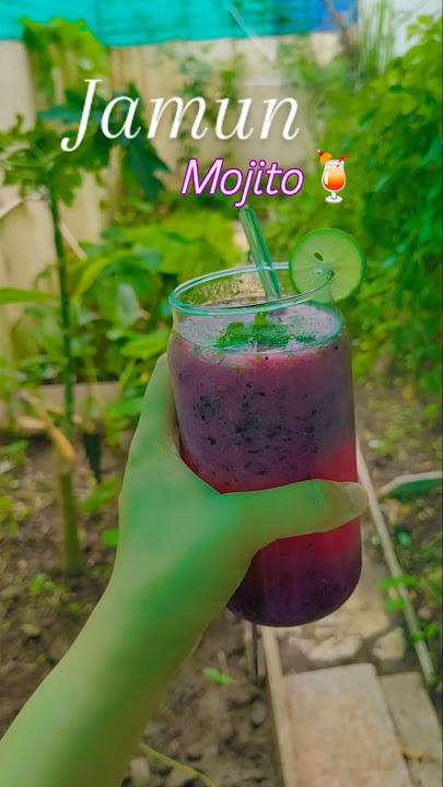 Jamun Mojito Magic 💜 | Tasty Mocktail in Minutes! #JamunMojito #Shorts #MocktailRecipe #shortsfeed