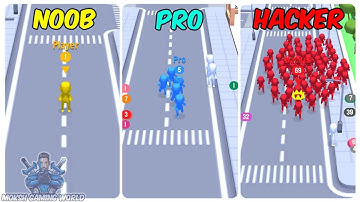 NOOB Vs PRO Vs HACKER - Crowd City