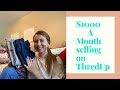 $1000 A Month Selling On ThredUP | Stay at home mom | Goodwill Haul | Hustle