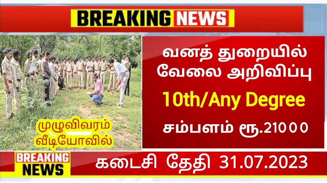 TN GOVT JOBS 2023 Job Vacancy 2023 TNPSC New Update TN Government Jobs