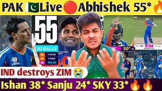 Download Lagu PAK Crying🔴Live INDIA 256 vs Zim Hardi 50 Abhishek on Fire 🔥55 Biggest Comeback by Team India MP3