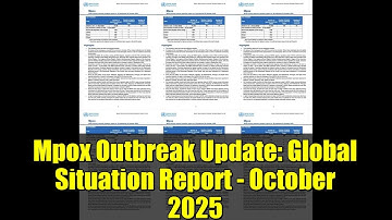Mpox Outbreak Update: Global Situation Report - October 2025