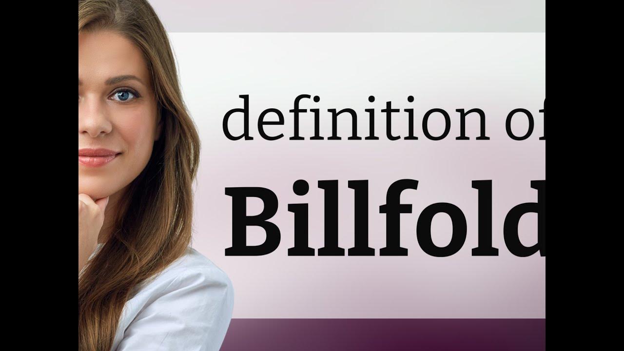 Billfold BILLFOLD definition YouTube