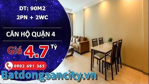 Bán căn hộ hiện đại The Gold View Quận 4, diện tích 90m2 thiết kế 2 phòng ngủ 2wc
