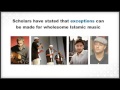 According to Quran and Sunnah Music Allowed In Islam by Imam Ghazali, Ibn Hazm & Imam al-Shawkani