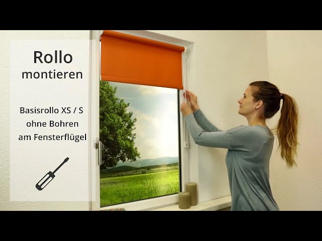 How to install the Basic roller blind XS/S with clamp supports on your window