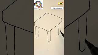 How To Draw Table - Very Simple Table Drawing Step By Step For Kids