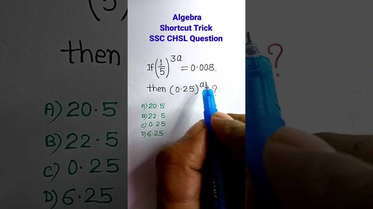 Algebra Shortcuts/ Tricks / Solutions| Algebra| Algebra Tricks| Math for SSC CGL GD CHSL| 