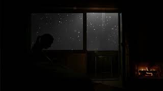 LONELY WINTER | Snowing view, missing beloved ones, sad lonely environment