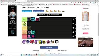 Ranking fnf characters