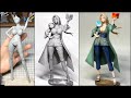 【NARUTO】綱手のフィギュアを作ってみた【粘土】How to make a figure of Tsunade.